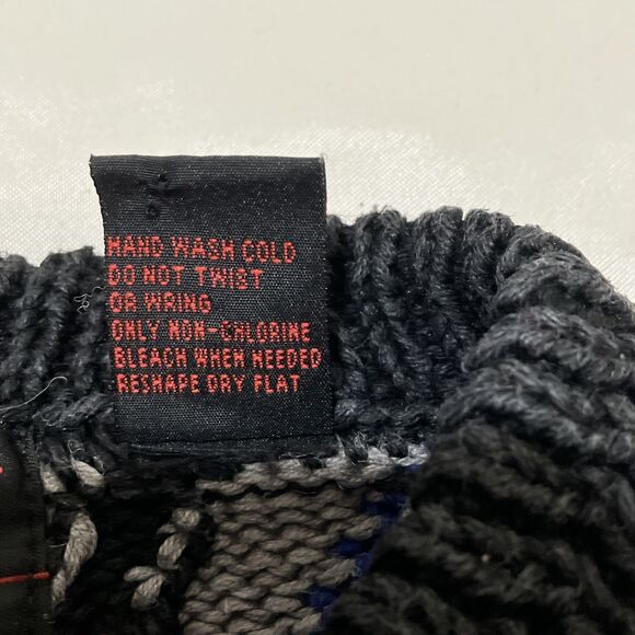 Vtg 90s Coogi Style 3D Knit Sweater L Textured Hip Hop Biggie Street Grunge Y2K - Picture 3 of 7